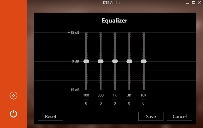 Graphic Equalizer Screen