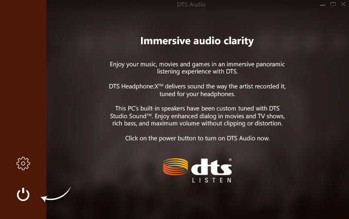 'DTS Off' State