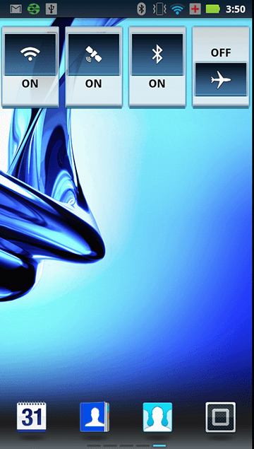 Radio Power Toggle Widgets