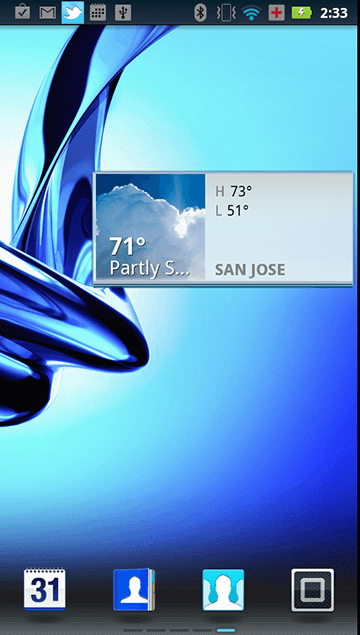 Weather Widget - 3x1