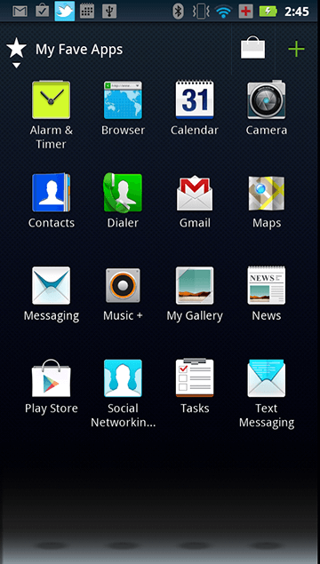 'My Favorite Apps' Group