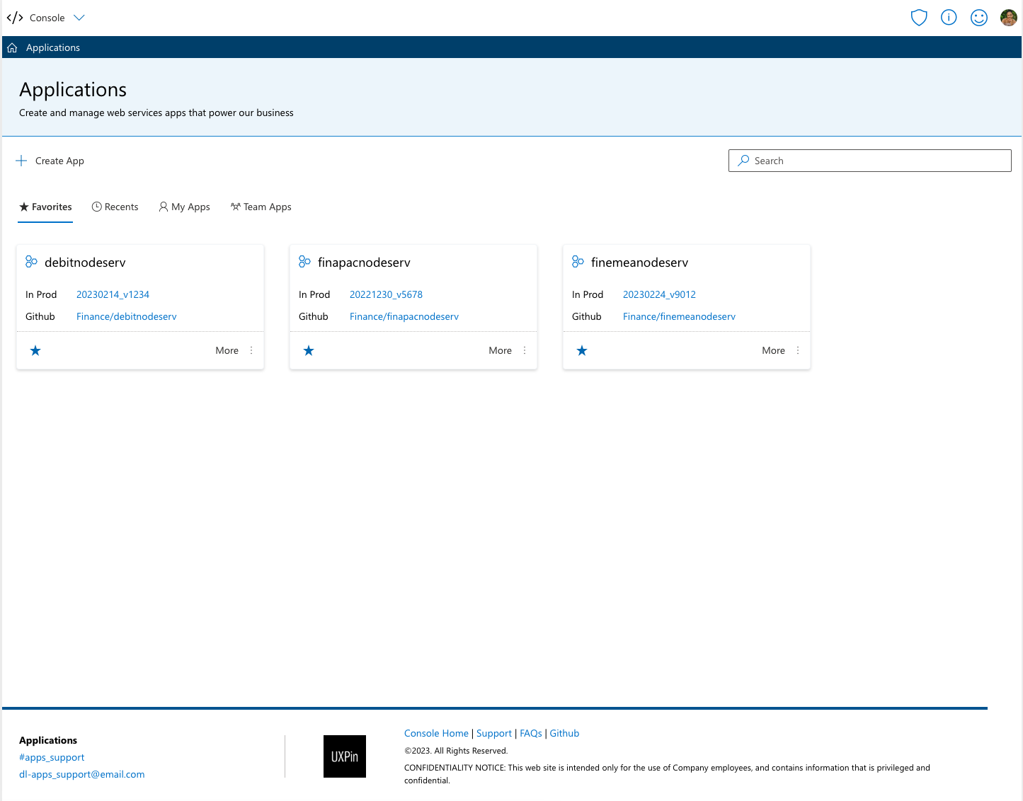 Applications Extension Home Page