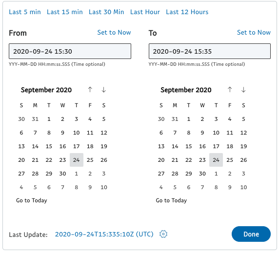 Final Design: Date Range Picker for Dates with Times