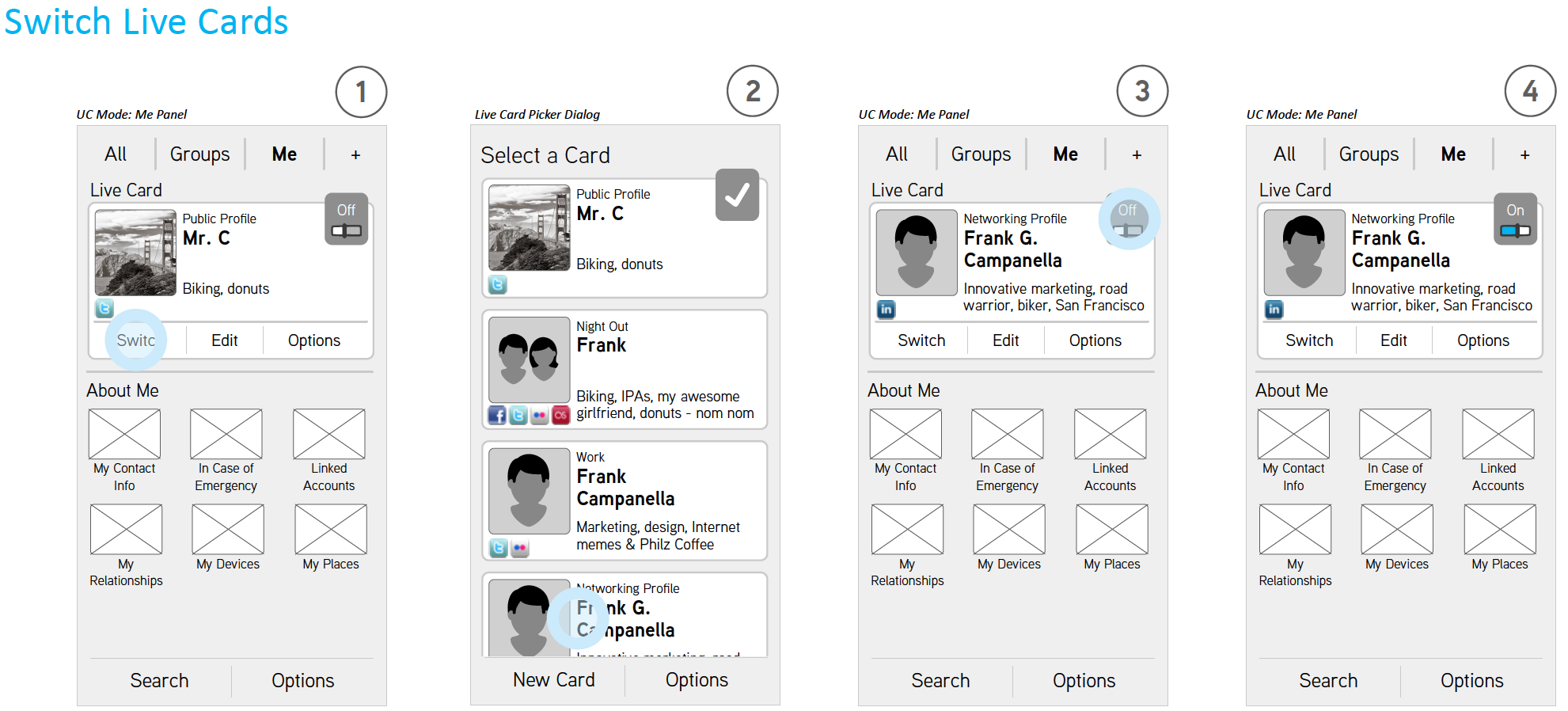 Proximity: Live Cards App Concept